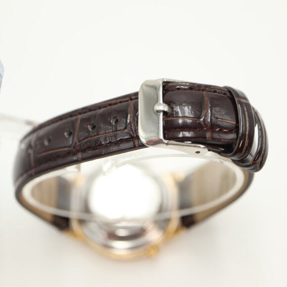 Vintage Lorus Mickey Mouse 36mm Talking Sound Watch Brown Leather w New Battery - Picture 10 of 13